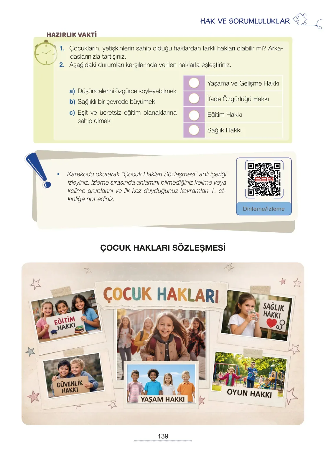 7. Sınıf Türkçe Ders Kitabı Cevapları Meb Yayınları 2. Kitap Sayfa 139