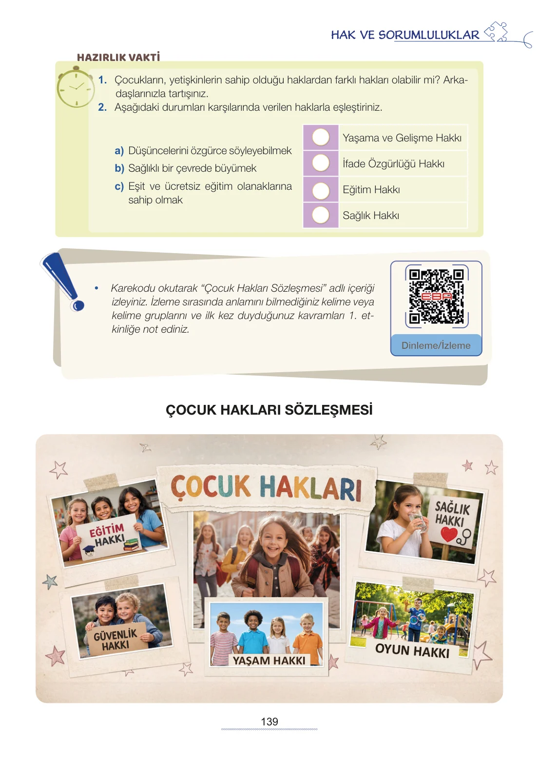 7. Sınıf Türkçe Ders Kitabı Cevapları Meb Yayınları 2. Kitap Sayfa 139