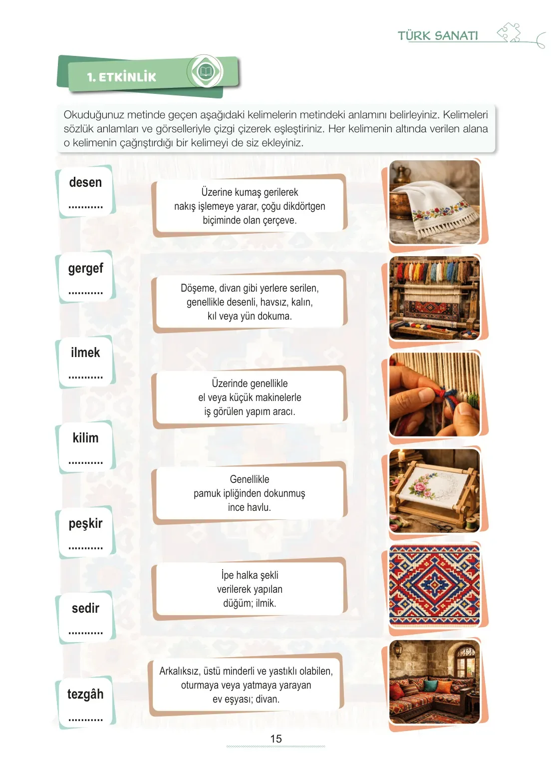 7. Sınıf Türkçe Ders Kitabı Cevapları Meb Yayınları 2. Kitap Sayfa 15