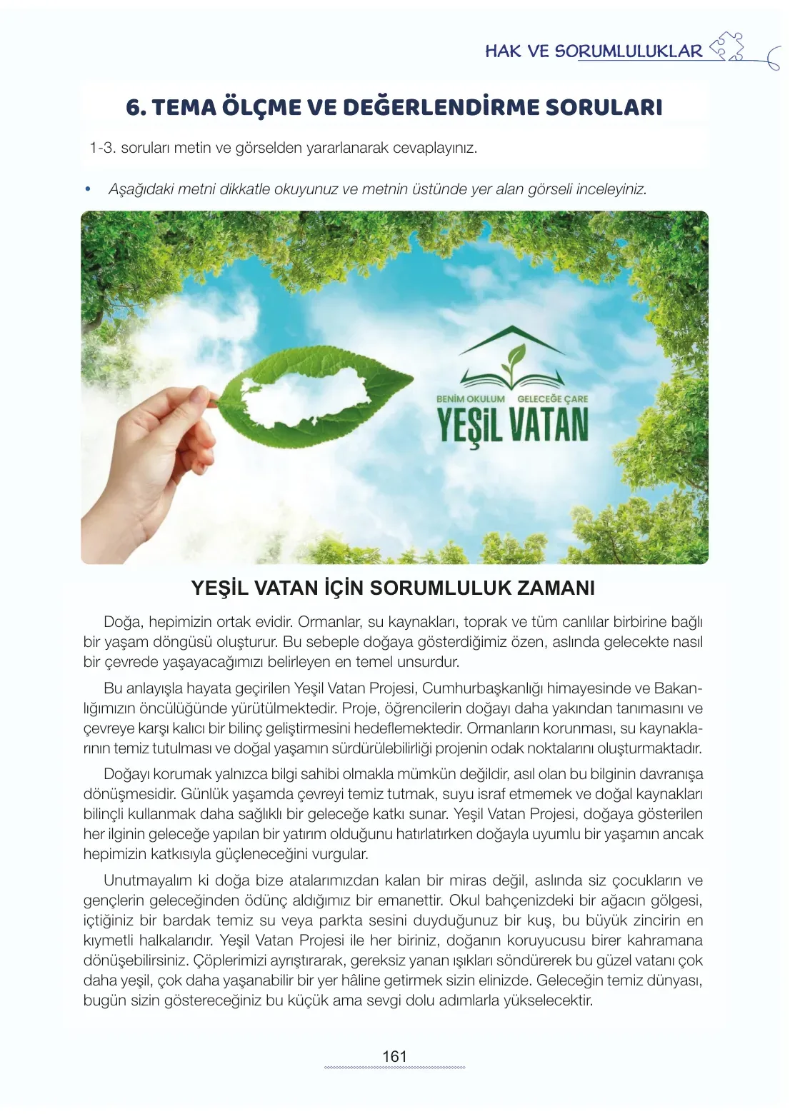 7. Sınıf Türkçe Ders Kitabı Cevapları Meb Yayınları 2. Kitap Sayfa 161