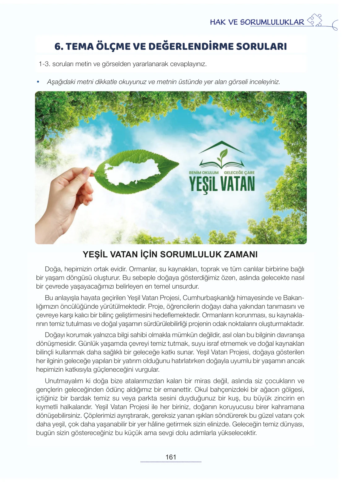 7. Sınıf Türkçe Ders Kitabı Cevapları Meb Yayınları 2. Kitap Sayfa 161