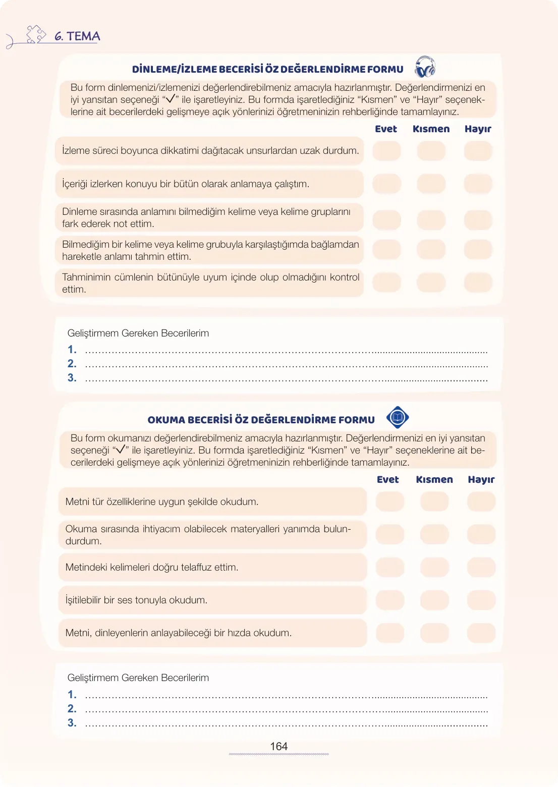 7. Sınıf Türkçe Ders Kitabı Cevapları Meb Yayınları 2. Kitap Sayfa 164