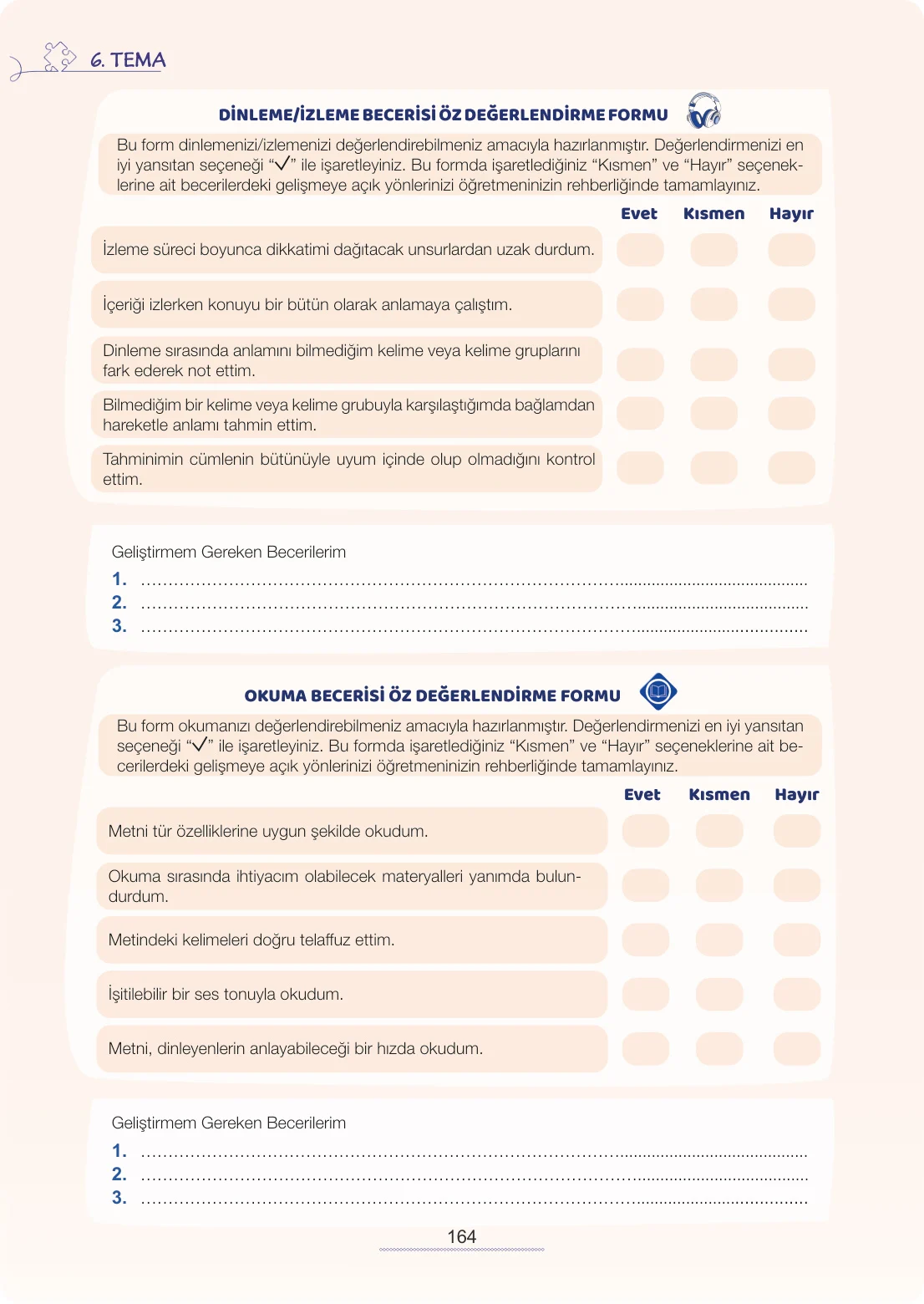 7. Sınıf Türkçe Ders Kitabı Cevapları Meb Yayınları 2. Kitap Sayfa 164