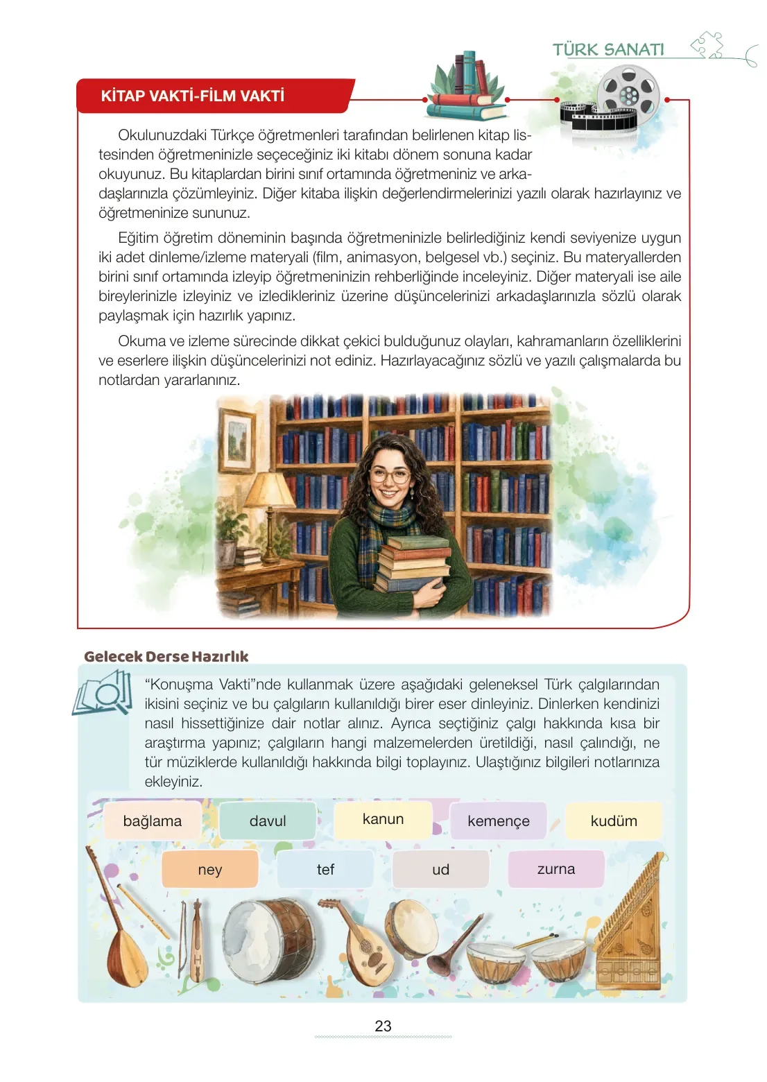 7. Sınıf Türkçe Ders Kitabı Cevapları Meb Yayınları 2. Kitap Sayfa 23