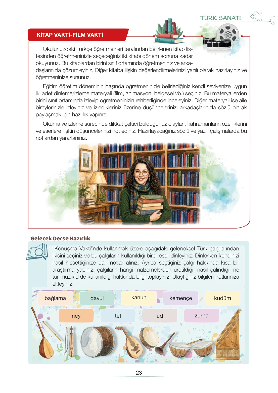 7. Sınıf Türkçe Ders Kitabı Cevapları Meb Yayınları 2. Kitap Sayfa 23