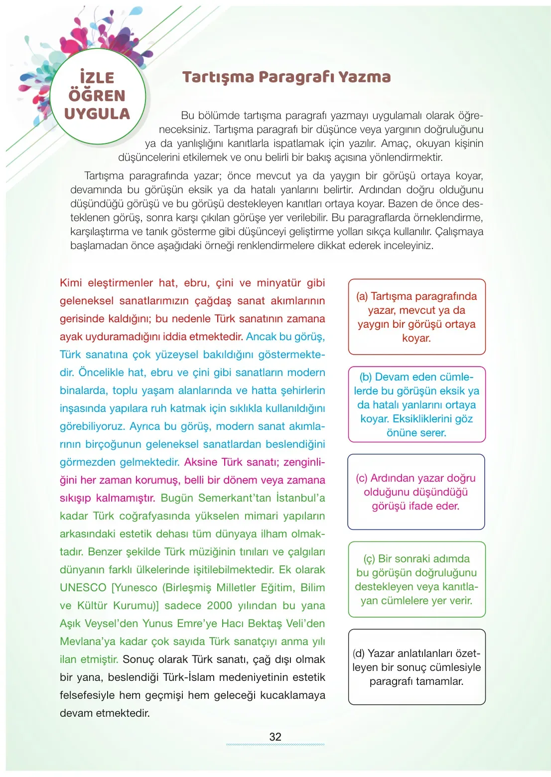 7. Sınıf Türkçe Ders Kitabı Cevapları Meb Yayınları 2. Kitap Sayfa 32
