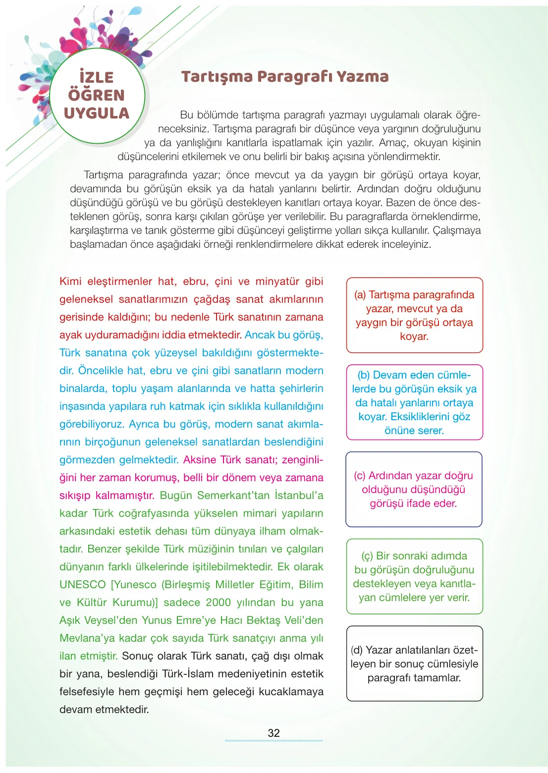 7. Sınıf Türkçe Ders Kitabı Cevapları Meb Yayınları 2. Kitap Sayfa 32