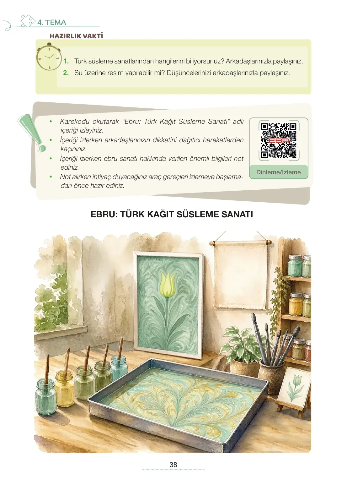 7. Sınıf Türkçe Ders Kitabı Cevapları Meb Yayınları 2. Kitap Sayfa 38