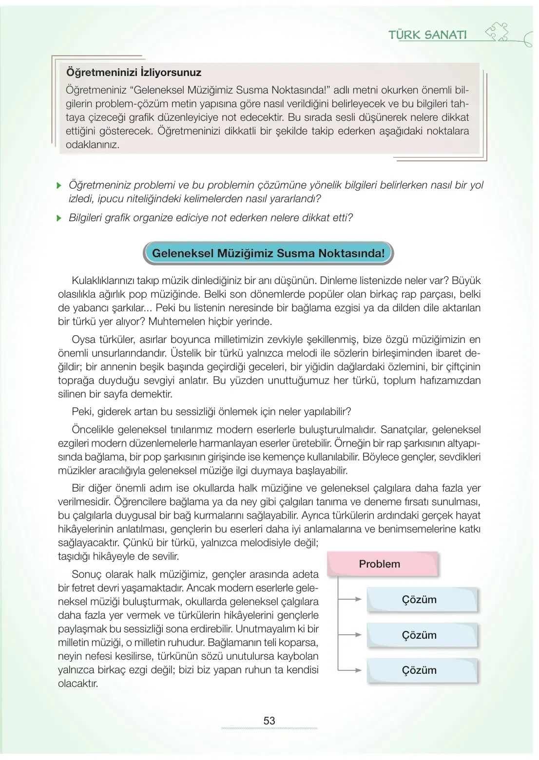 7. Sınıf Türkçe Ders Kitabı Cevapları Meb Yayınları 2. Kitap Sayfa 53