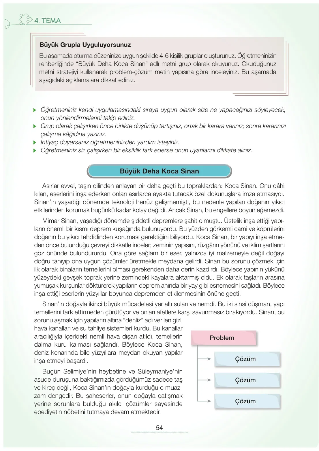 7. Sınıf Türkçe Ders Kitabı Cevapları Meb Yayınları 2. Kitap Sayfa 54