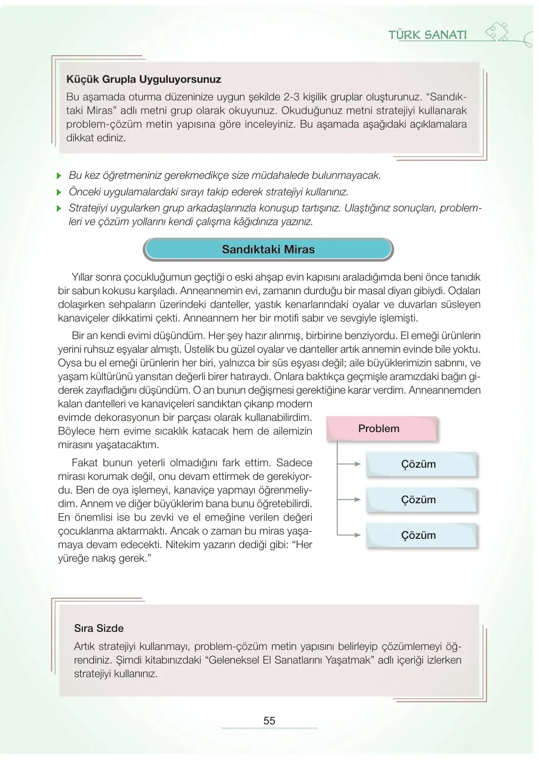 7. Sınıf Türkçe Ders Kitabı Cevapları Meb Yayınları 2. Kitap Sayfa 55