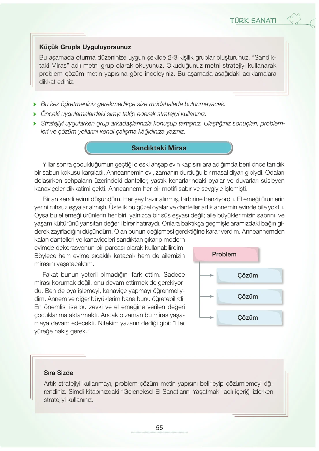 7. Sınıf Türkçe Ders Kitabı Cevapları Meb Yayınları 2. Kitap Sayfa 55