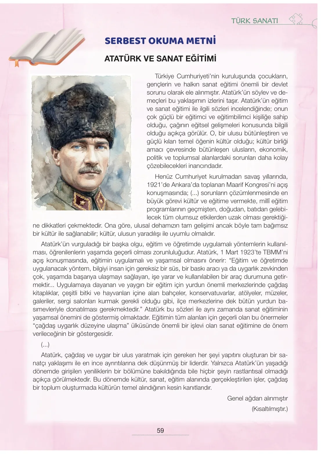 7. Sınıf Türkçe Ders Kitabı Cevapları Meb Yayınları 2. Kitap Sayfa 59