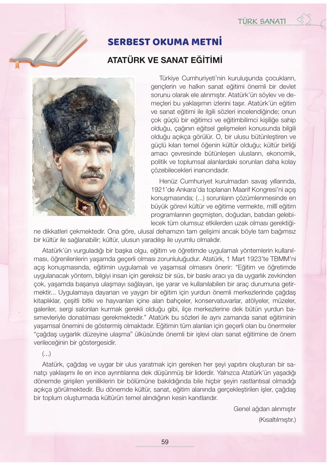 7. Sınıf Türkçe Ders Kitabı Cevapları Meb Yayınları 2. Kitap Sayfa 59