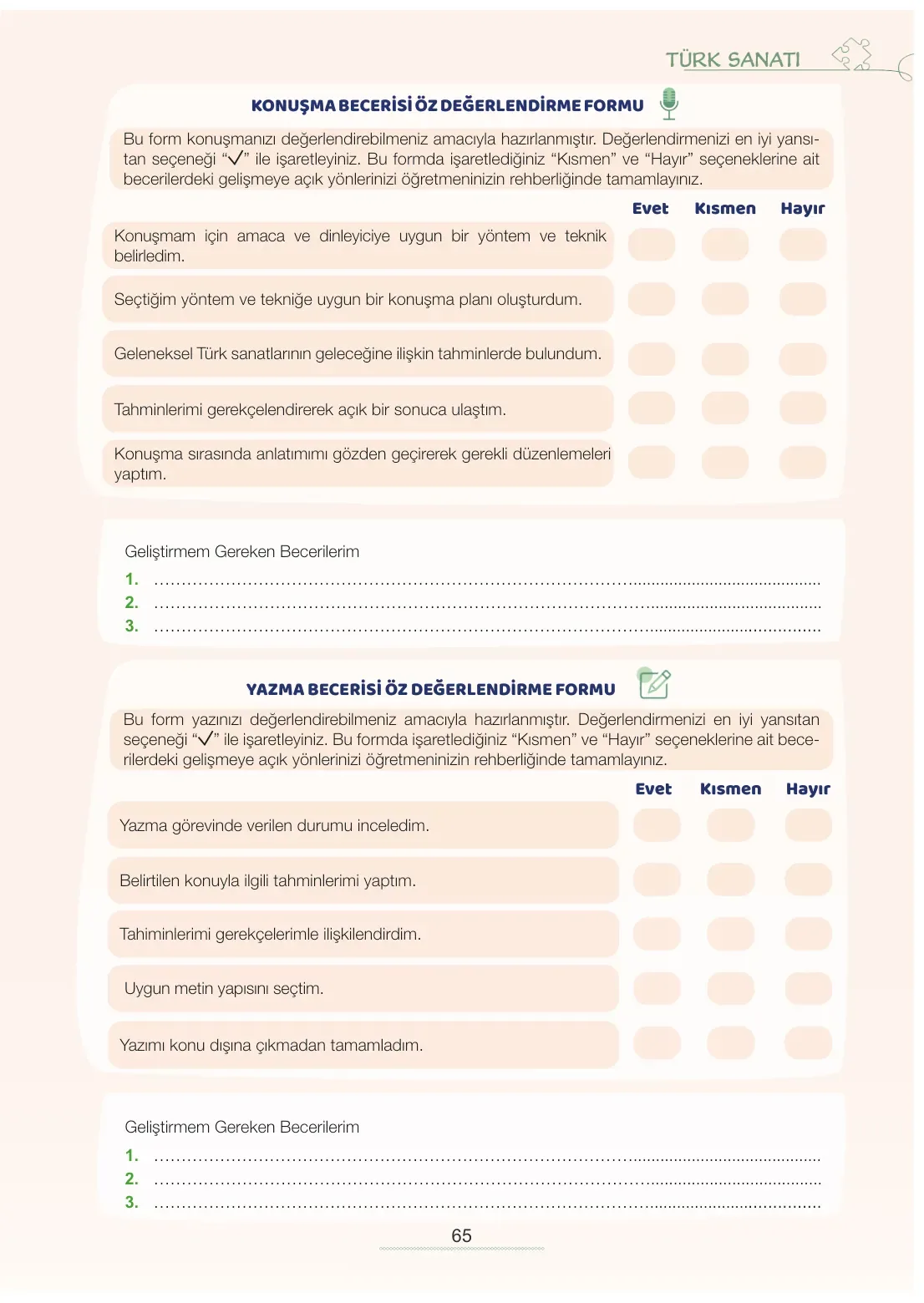7. Sınıf Türkçe Ders Kitabı Cevapları Meb Yayınları 2. Kitap Sayfa 65