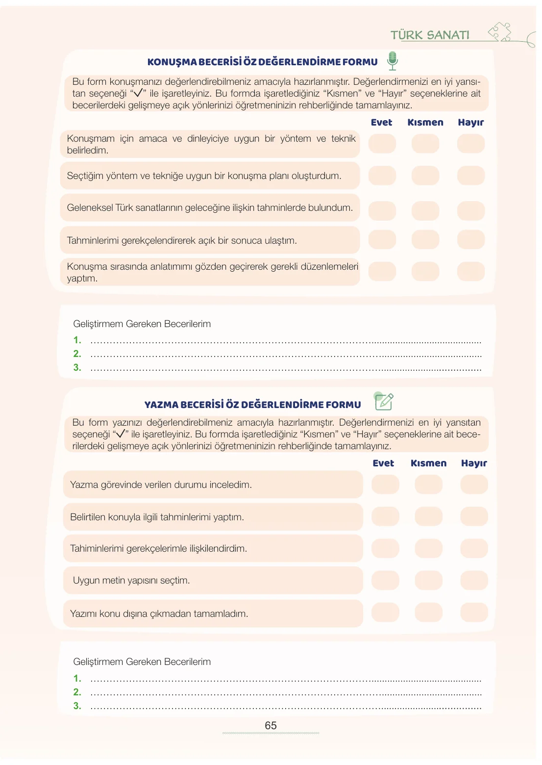 7. Sınıf Türkçe Ders Kitabı Cevapları Meb Yayınları 2. Kitap Sayfa 65