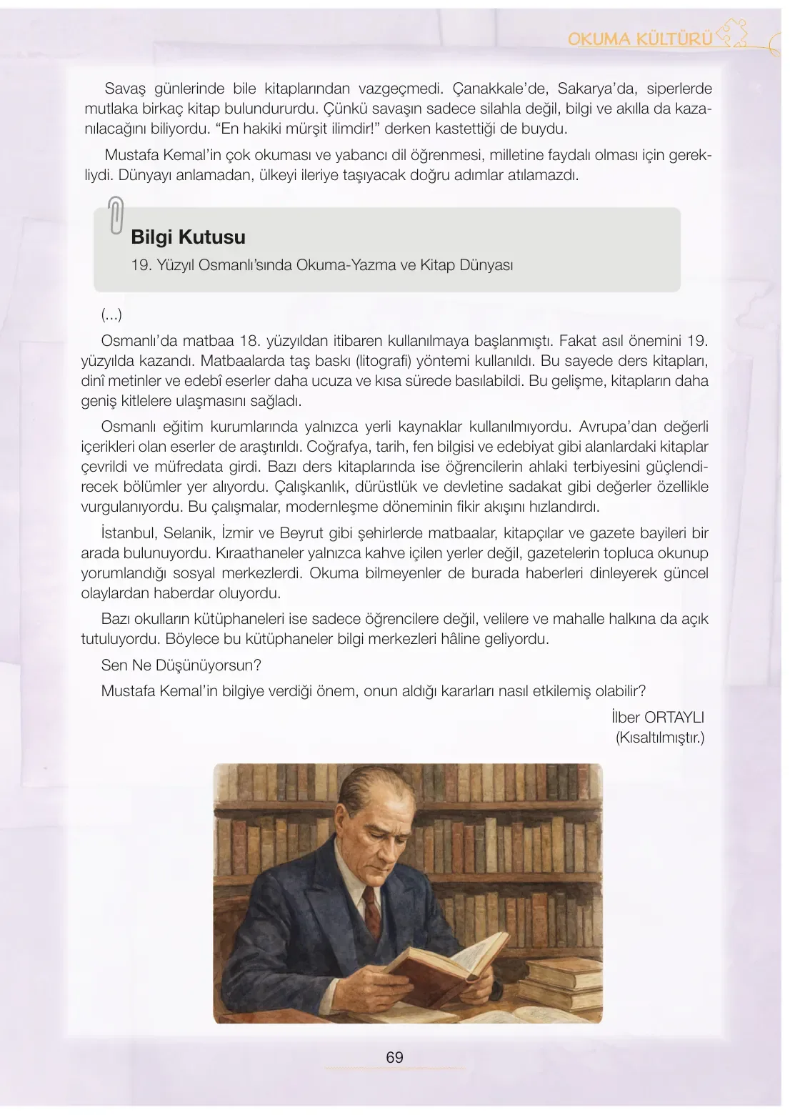 7. Sınıf Türkçe Ders Kitabı Cevapları Meb Yayınları 2. Kitap Sayfa 69