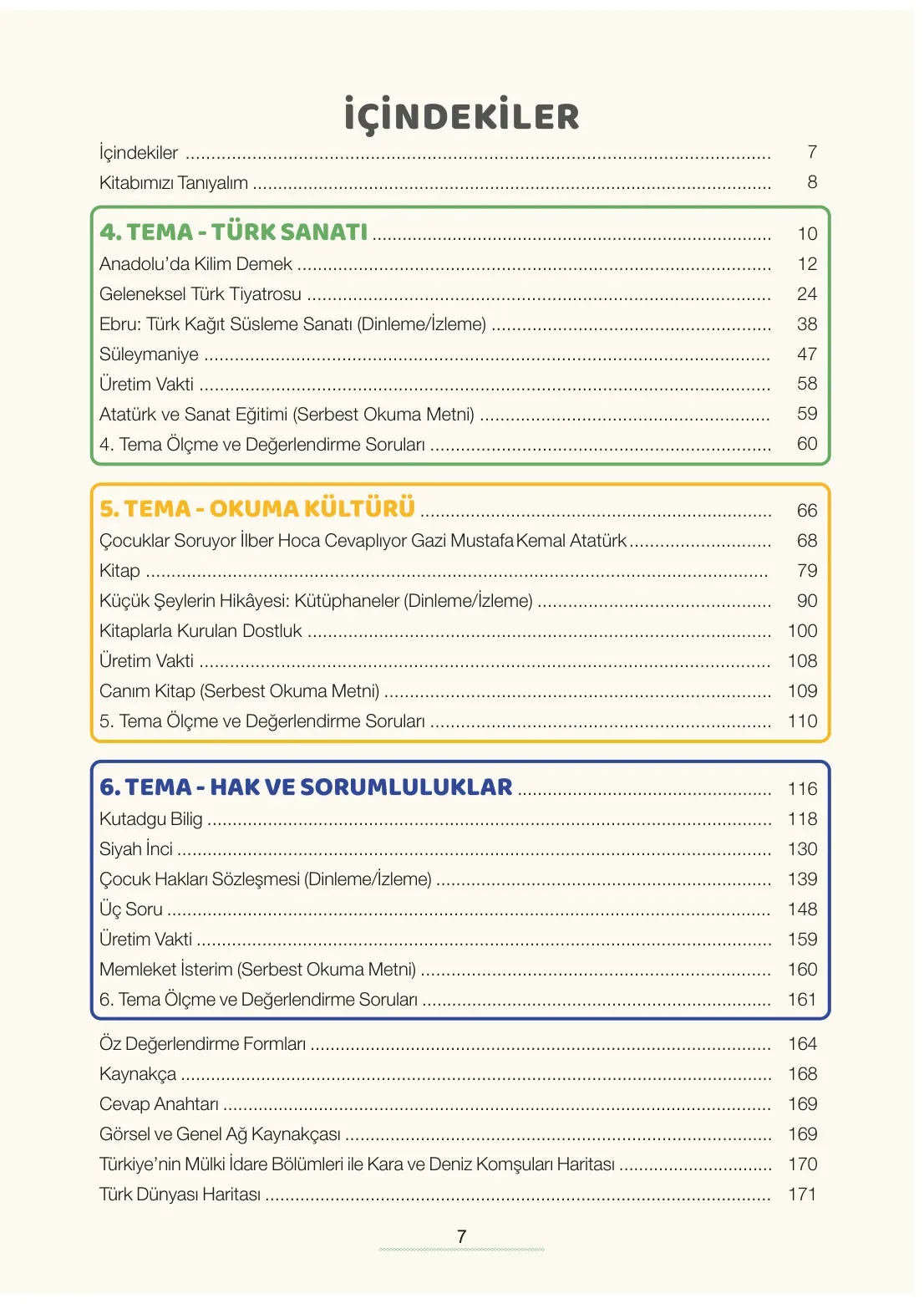7. Sınıf Türkçe Ders Kitabı Cevapları Meb Yayınları 2. Kitap Sayfa 7