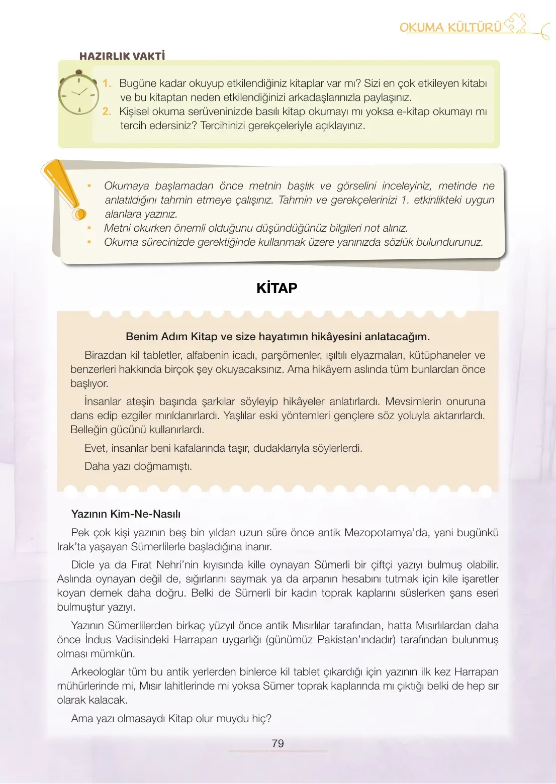 7. Sınıf Türkçe Ders Kitabı Cevapları Meb Yayınları 2. Kitap Sayfa 79