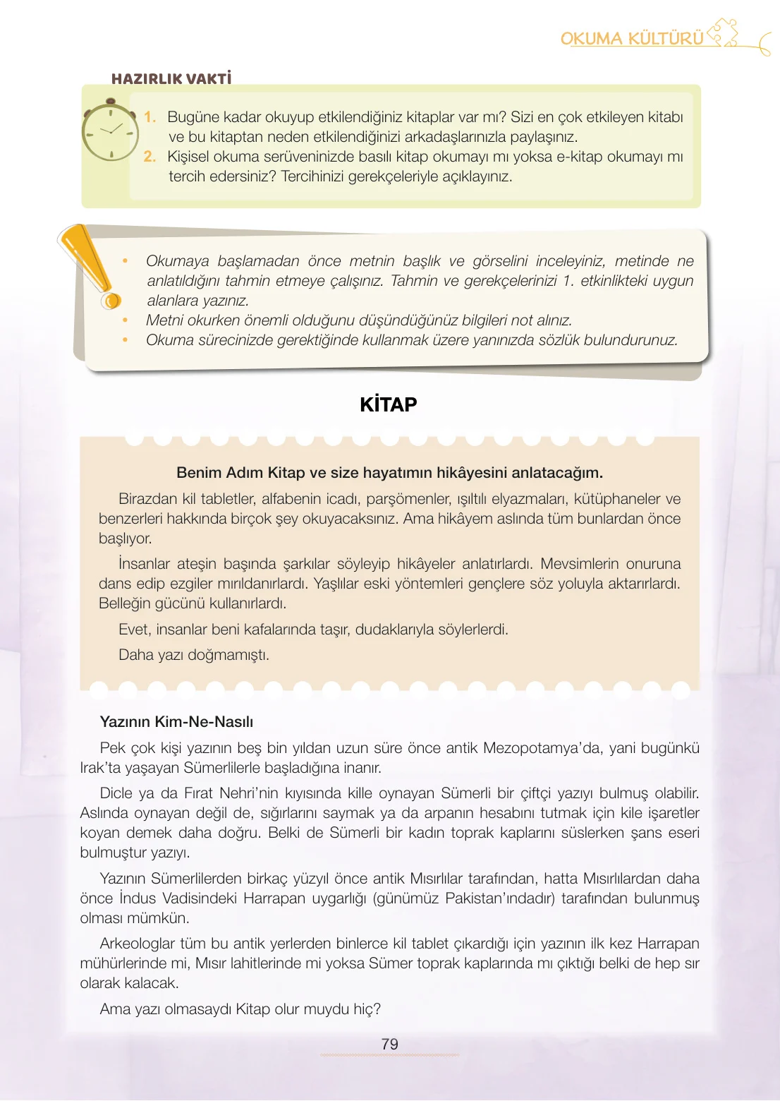 7. Sınıf Türkçe Ders Kitabı Cevapları Meb Yayınları 2. Kitap Sayfa 79