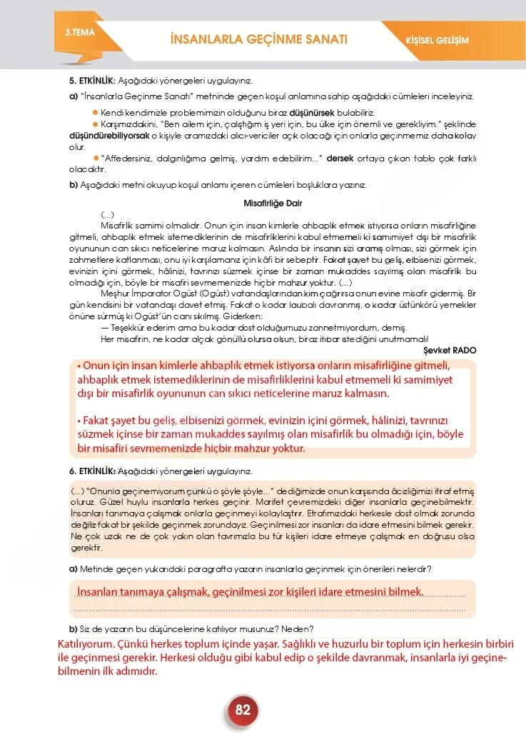7. Sınıf Türkçe Ders Kitabı Cevapları Meb Yayınları 2. Kitap Sayfa 82 Çözüm Görseli