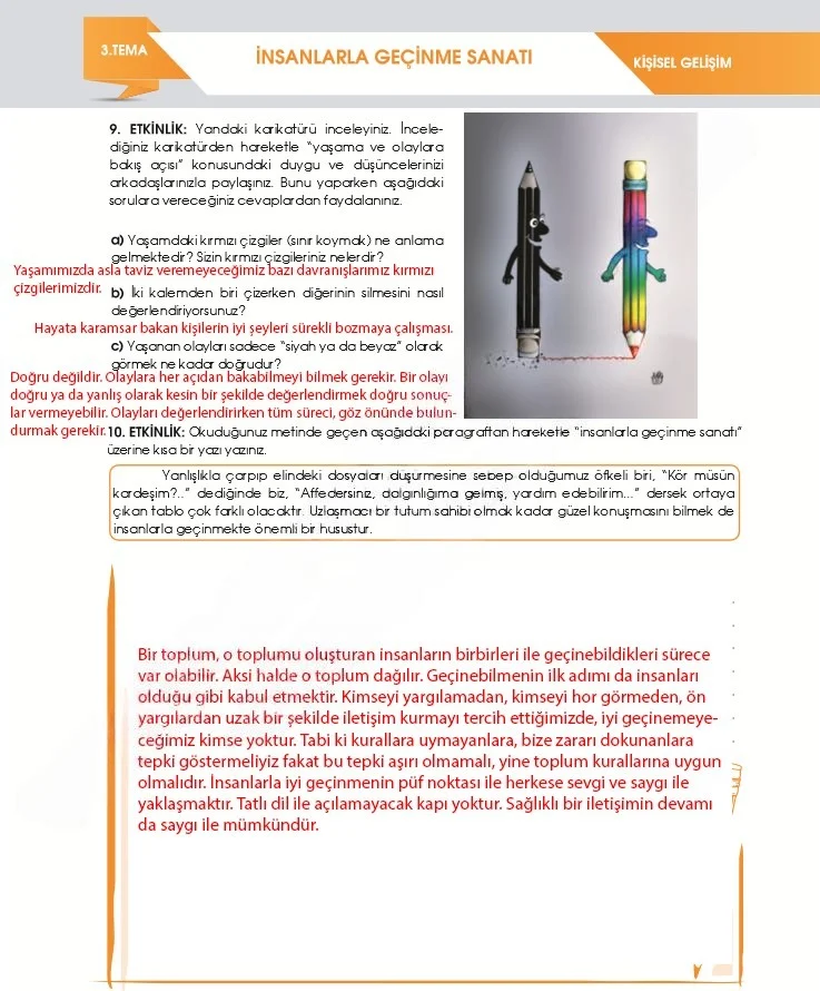 7. Sınıf Türkçe Ders Kitabı Cevapları Meb Yayınları 2. Kitap Sayfa 84 Çözüm Görseli