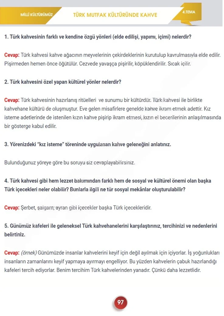 7. Sınıf Türkçe Ders Kitabı Cevapları Meb Yayınları 2. Kitap Sayfa 97 Çözüm Görseli
