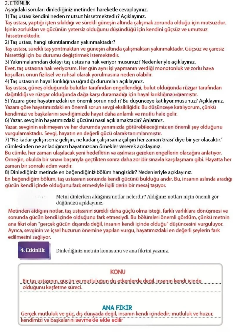 7. Sınıf Türkçe Ders Kitabı Cevapları Meb Yayınları Sayfa 133 Çözüm Görseli