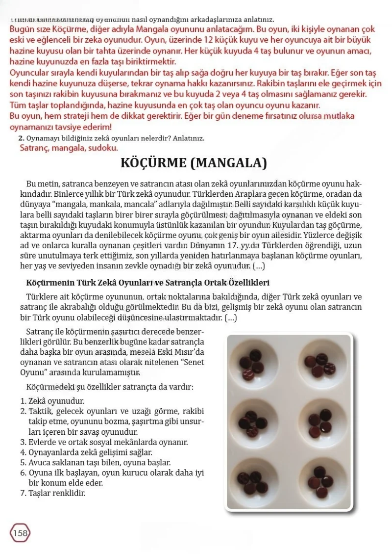 7. Sınıf Türkçe Ders Kitabı Cevapları Meb Yayınları Sayfa 158 Çözüm Görseli