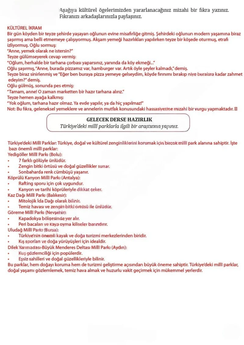7. Sınıf Türkçe Ders Kitabı Cevapları Meb Yayınları Sayfa 169 Çözüm Görseli