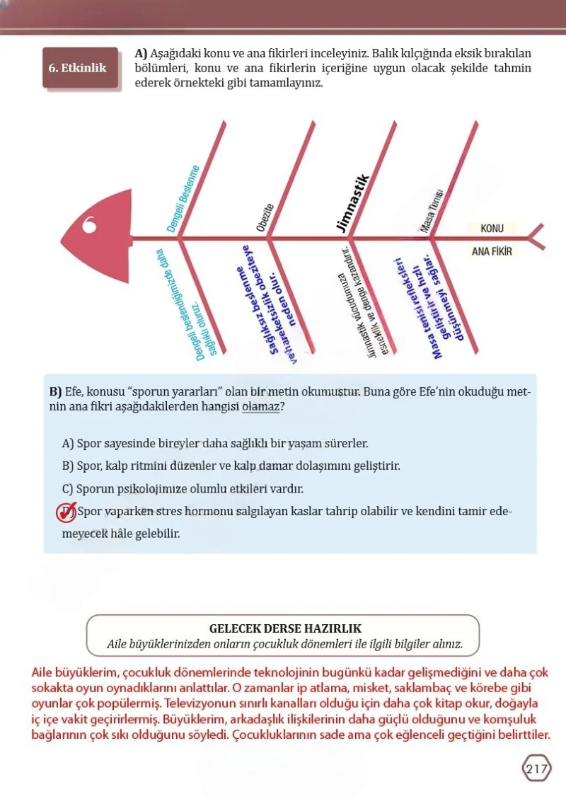 7. Sınıf Türkçe Ders Kitabı Cevapları Meb Yayınları Sayfa 217 Çözüm Görseli