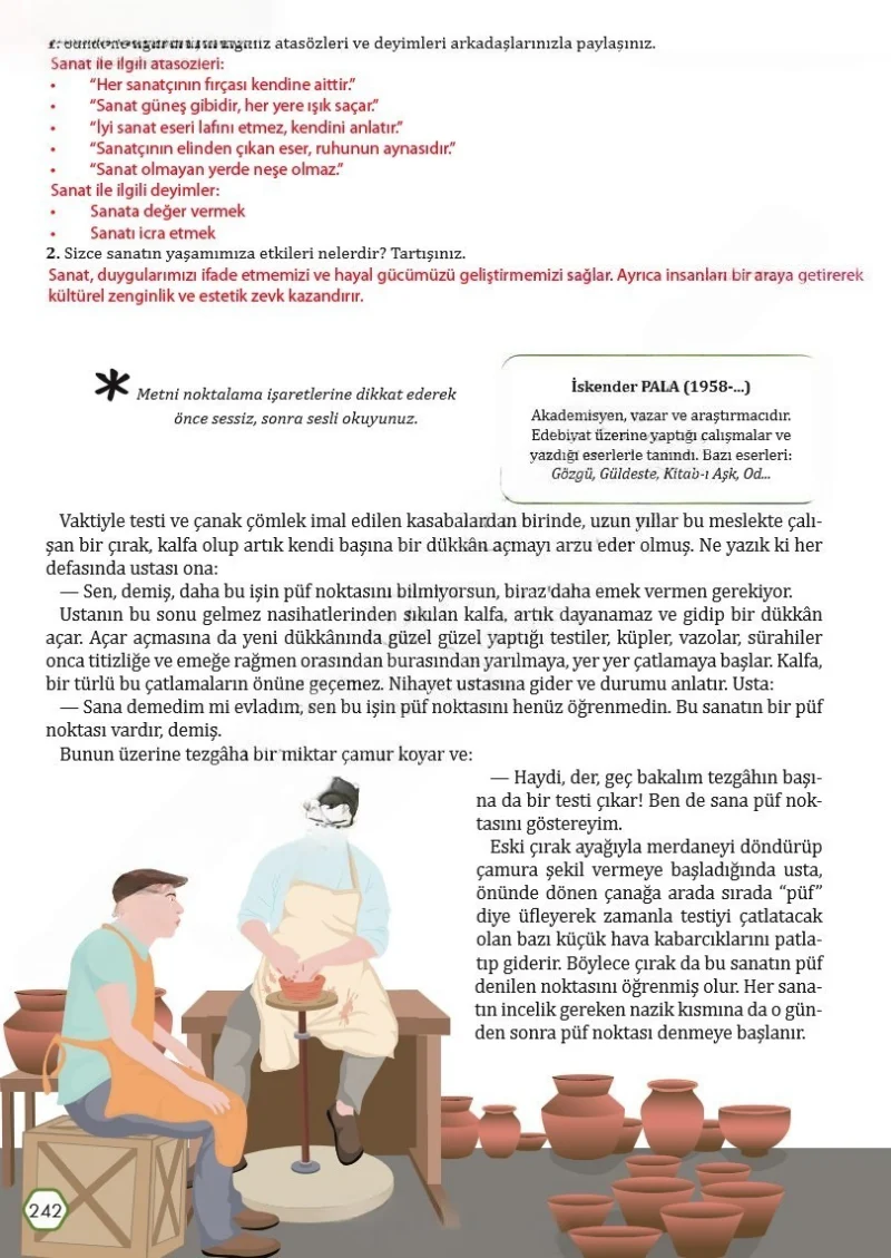 7. Sınıf Türkçe Ders Kitabı Cevapları Meb Yayınları Sayfa 242 Çözüm Görseli