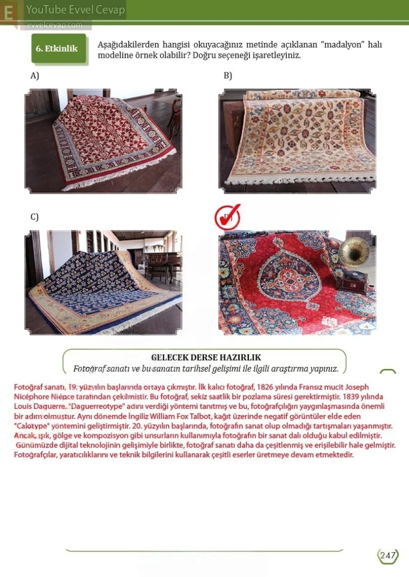 7. Sınıf Türkçe Ders Kitabı Cevapları Meb Yayınları Sayfa 247 Çözüm Görseli