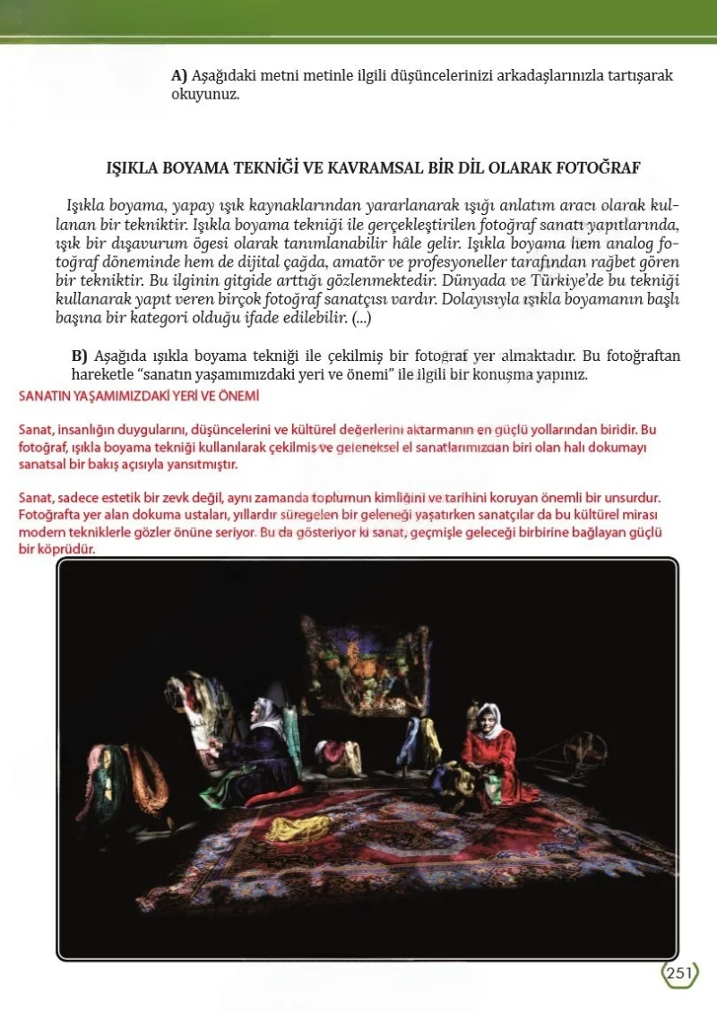 7. Sınıf Türkçe Ders Kitabı Cevapları Meb Yayınları Sayfa 251 Çözüm Görseli