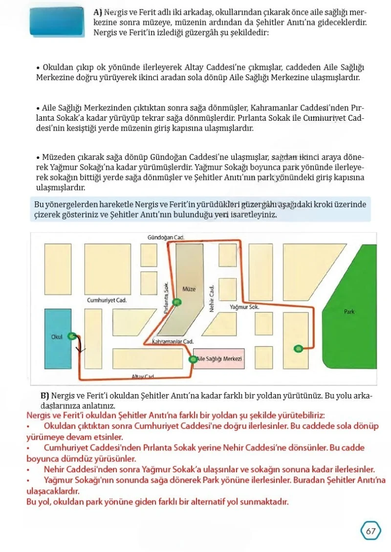 7. Sınıf Türkçe Ders Kitabı Cevapları Meb Yayınları Sayfa 67 Çözüm Görseli