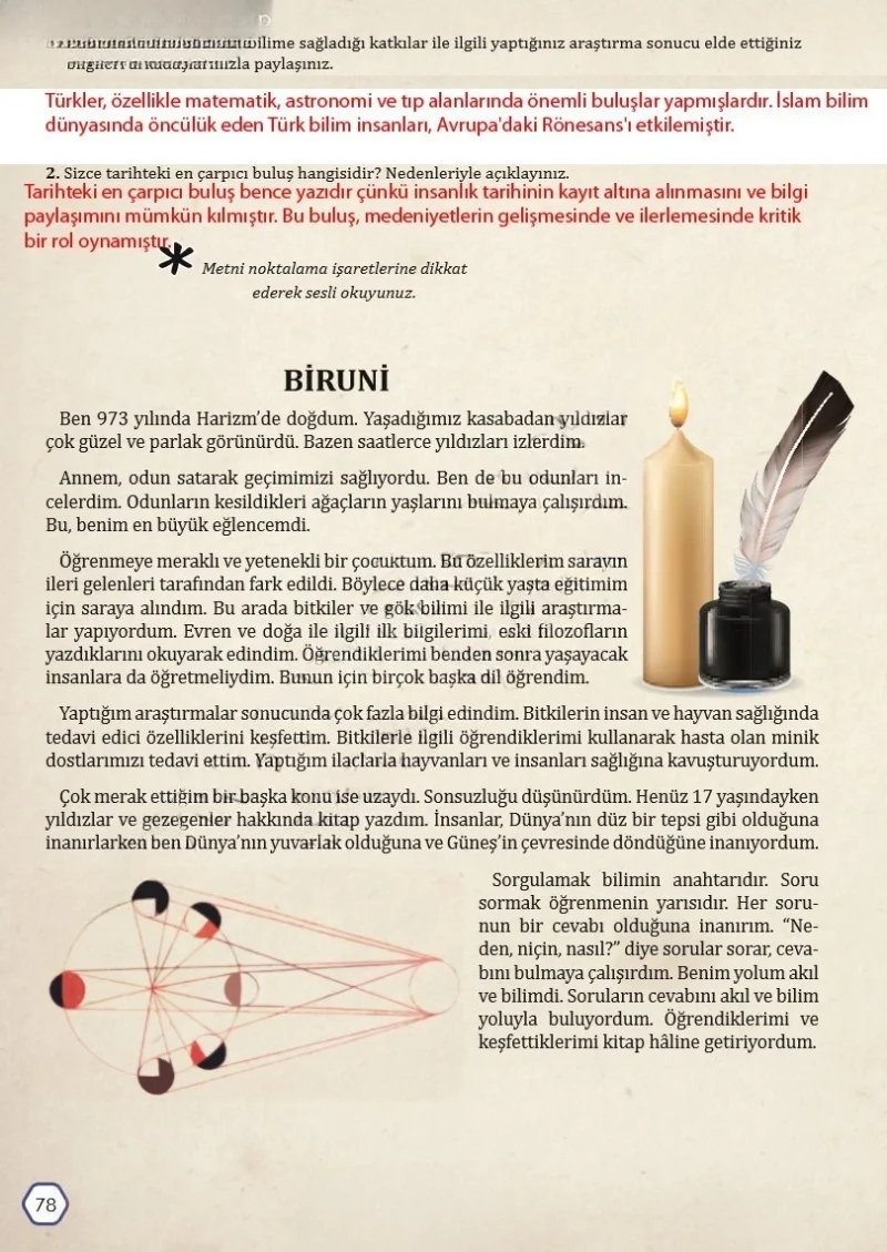 7. Sınıf Türkçe Ders Kitabı Cevapları Meb Yayınları Sayfa 78 Çözüm Görseli