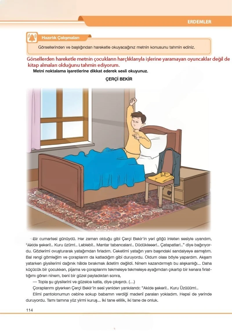 7. Sınıf Türkçe Ders Kitabı Cevapları Özgün Yayınları Sayfa 114 Çözüm Görseli