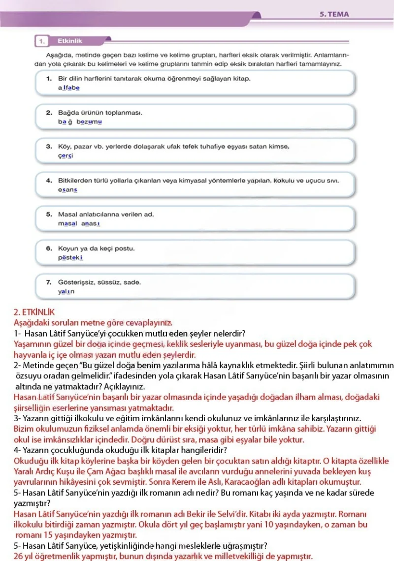 7. Sınıf Türkçe Ders Kitabı Cevapları Özgün Yayınları Sayfa 145 Çözüm Görseli
