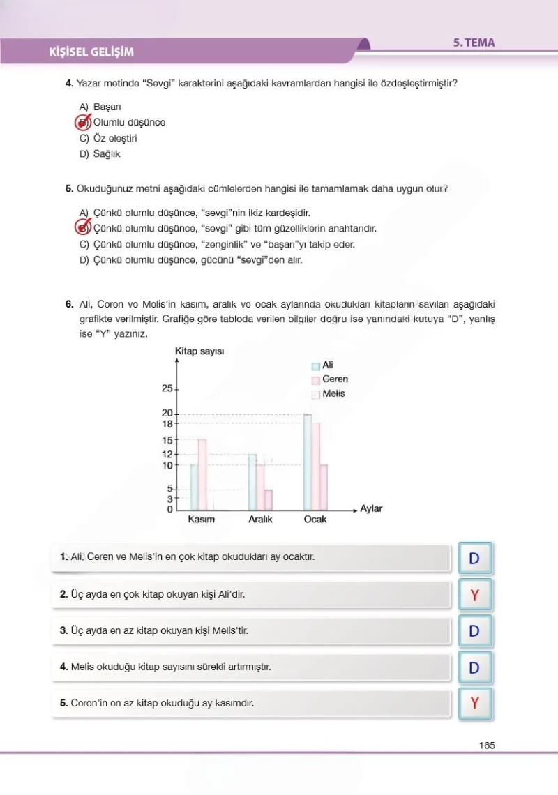 7. Sınıf Türkçe Ders Kitabı Cevapları Özgün Yayınları Sayfa 165 Çözüm Görseli