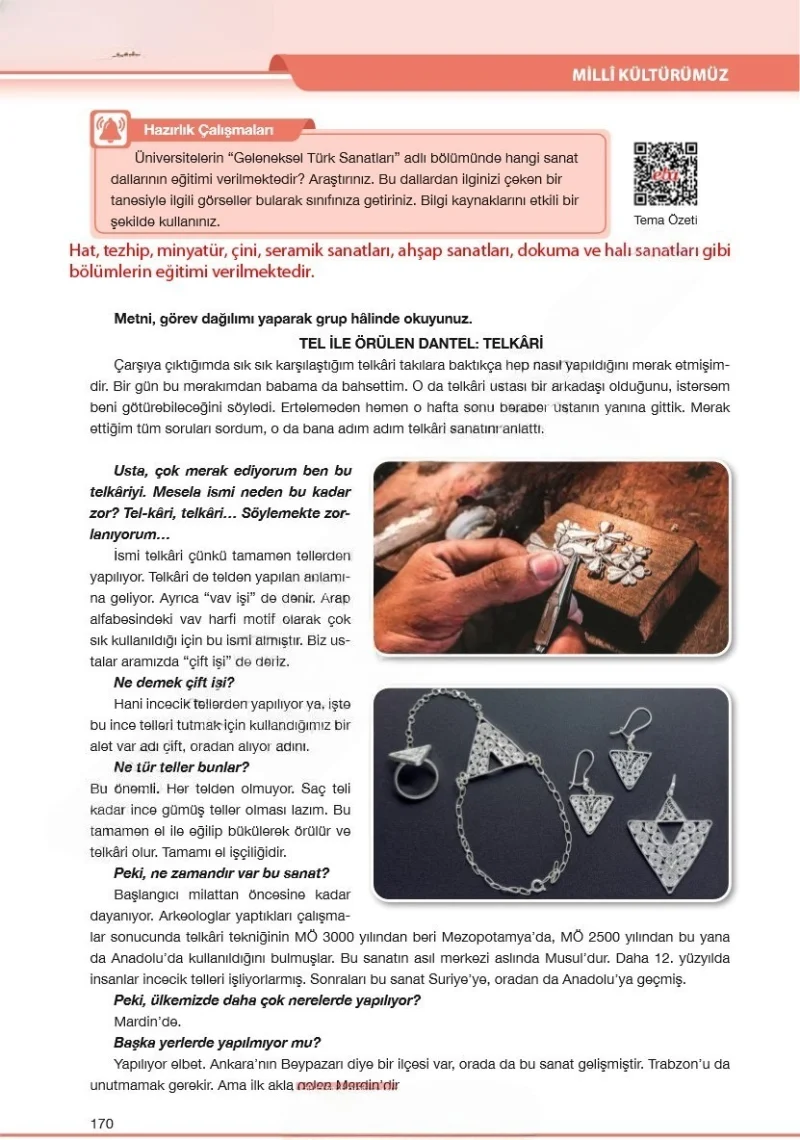 7. Sınıf Türkçe Ders Kitabı Cevapları Özgün Yayınları Sayfa 170 Çözüm Görseli