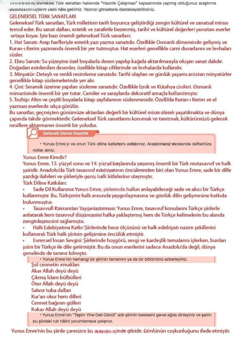 7. Sınıf Türkçe Ders Kitabı Cevapları Özgün Yayınları Sayfa 174 Çözüm Görseli