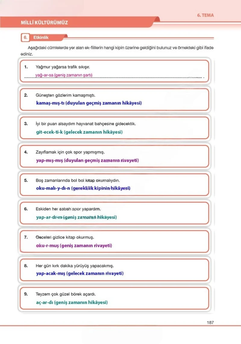 7. Sınıf Türkçe Ders Kitabı Cevapları Özgün Yayınları Sayfa 187 Çözüm Görseli