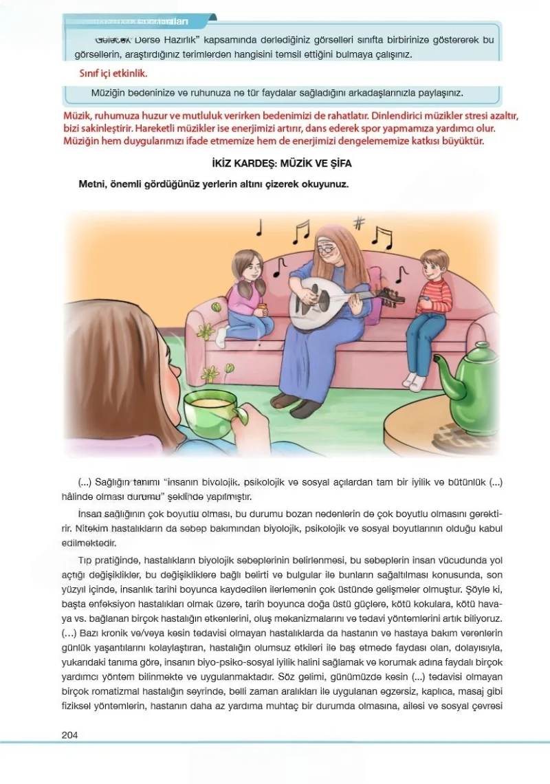 7. Sınıf Türkçe Ders Kitabı Cevapları Özgün Yayınları Sayfa 204 Çözüm Görseli