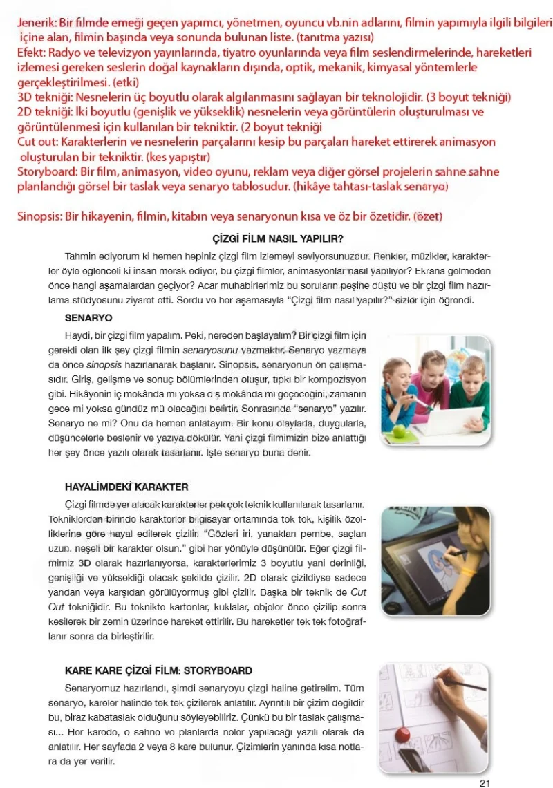 7. Sınıf Türkçe Ders Kitabı Cevapları Özgün Yayınları Sayfa 21 Çözüm Görseli