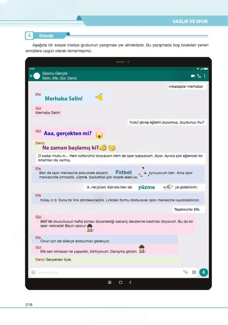7. Sınıf Türkçe Ders Kitabı Cevapları Özgün Yayınları Sayfa 218 Çözüm Görseli