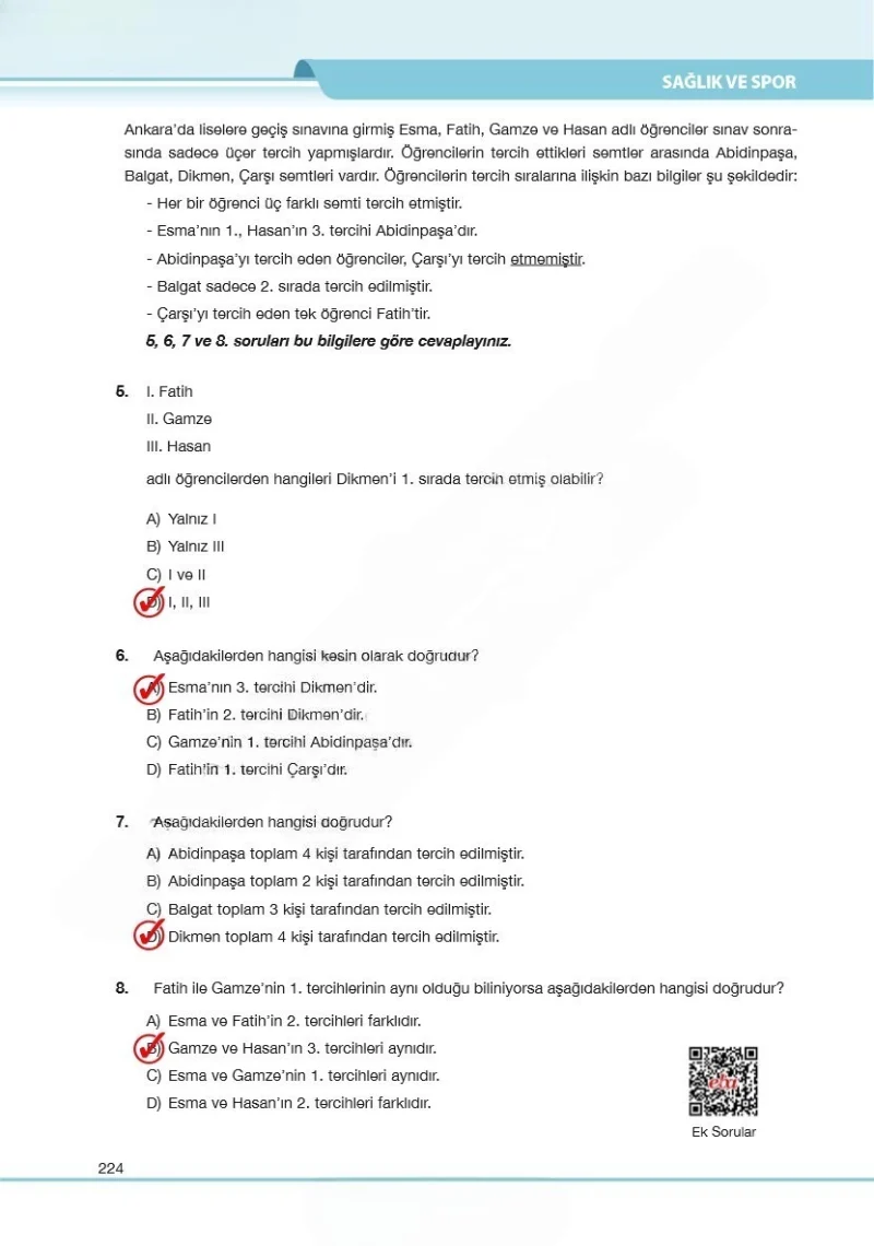 7. Sınıf Türkçe Ders Kitabı Cevapları Özgün Yayınları Sayfa 224 Çözüm Görseli