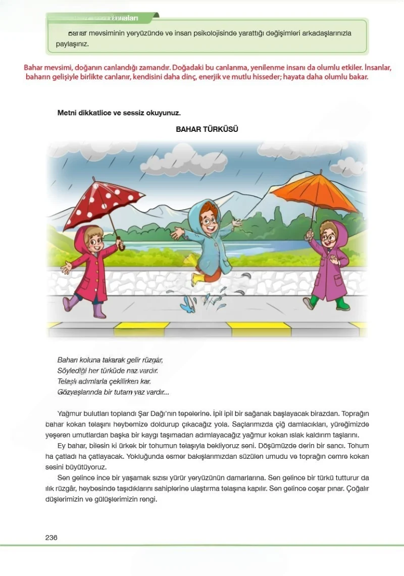 7. Sınıf Türkçe Ders Kitabı Cevapları Özgün Yayınları Sayfa 236 Çözüm Görseli