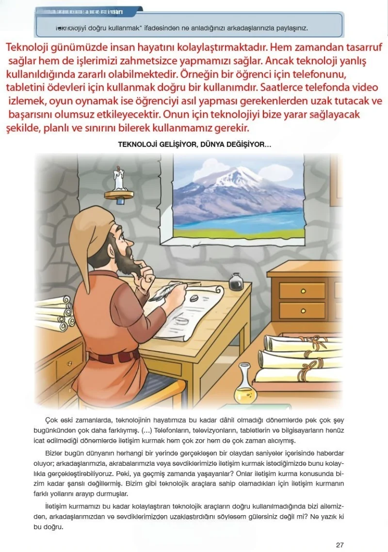 7. Sınıf Türkçe Ders Kitabı Cevapları Özgün Yayınları Sayfa 27 Çözüm Görseli