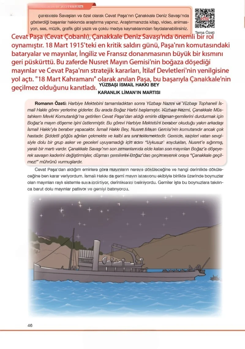 7. Sınıf Türkçe Ders Kitabı Cevapları Özgün Yayınları Sayfa 46 Çözüm Görseli