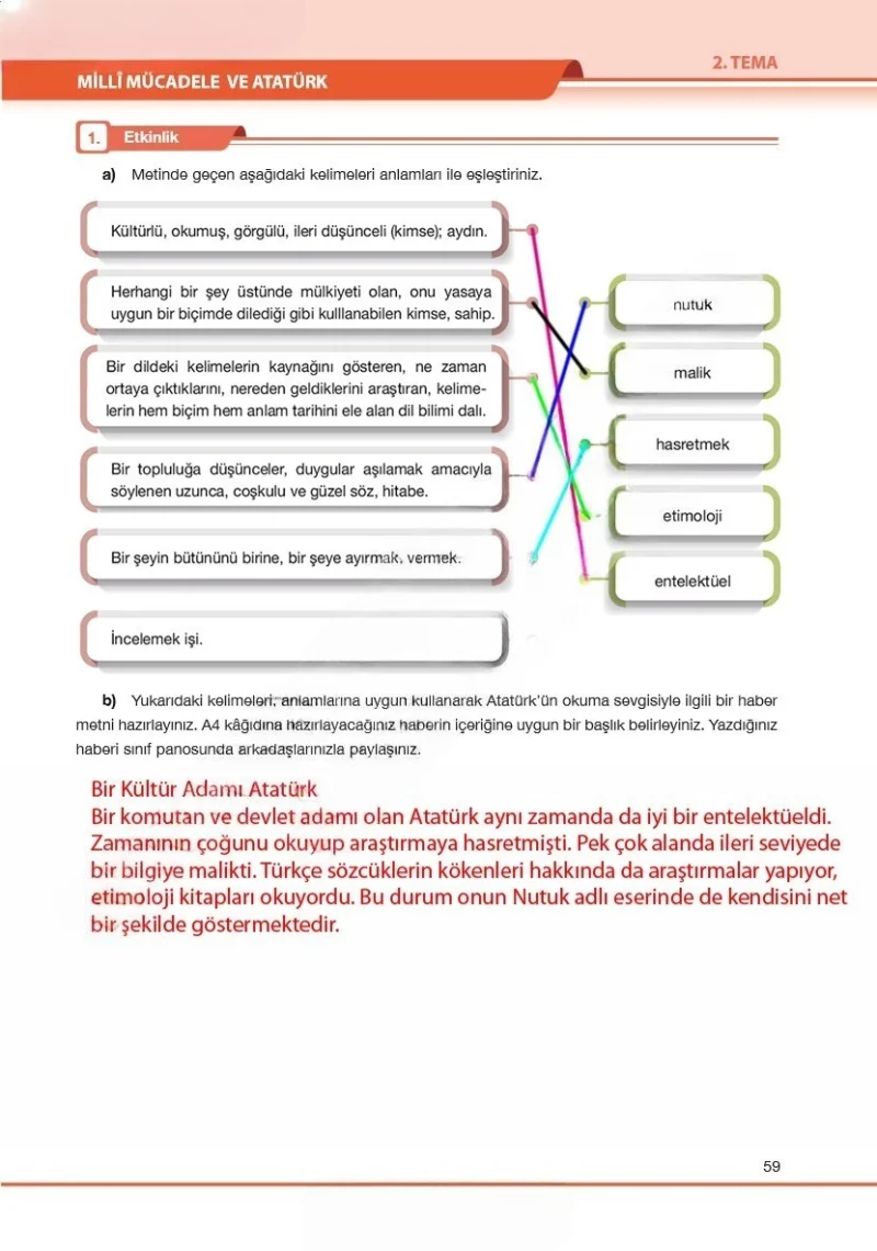 7. Sınıf Türkçe Ders Kitabı Cevapları Özgün Yayınları Sayfa 59 Çözüm Görseli